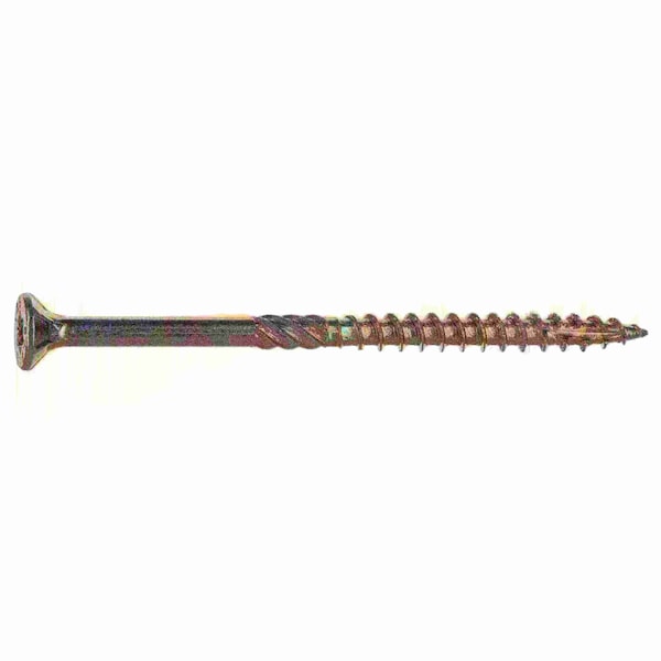 Saberdrive Wood Screw, #9, 3 in, Zinc Yellow Steel Flat Head Torx Drive, 73 PK 09292 - main